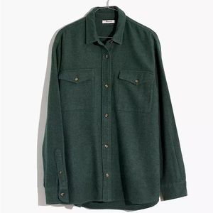 Flannel Flap-Pocket Oversized Ex-Boyfriend Shirt
